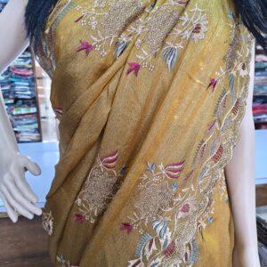 designer-stone-work-saree-with-resham-zari-embroidery-and-cutwork-border