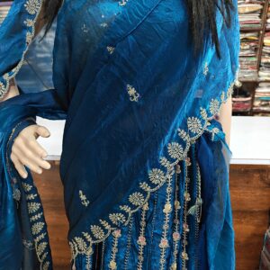 Beautiful Royal Blue Lehenga ✨ Zari & Sitara Hand Work | Wedding & Party Wear Floral Designer Lehenga
