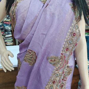 lavender-fancy-designer-saree-with-stone-work-border-party-wear