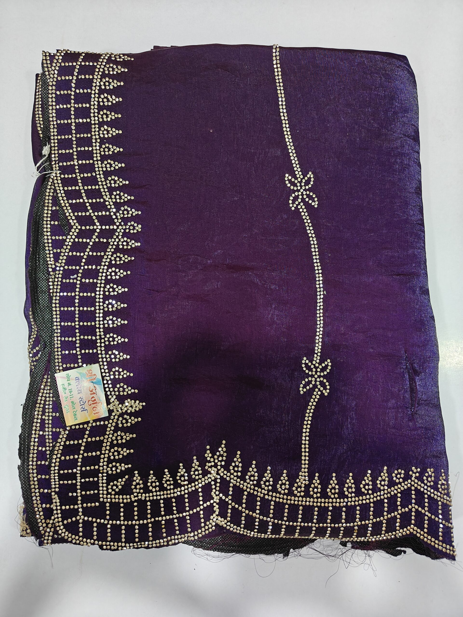 2026 में खूब चल रही है ये Maroon Color साड़ी ✨ Chocolate Fabric और Silver Stone Work की नई डिजाइन ❤️ - Image 6