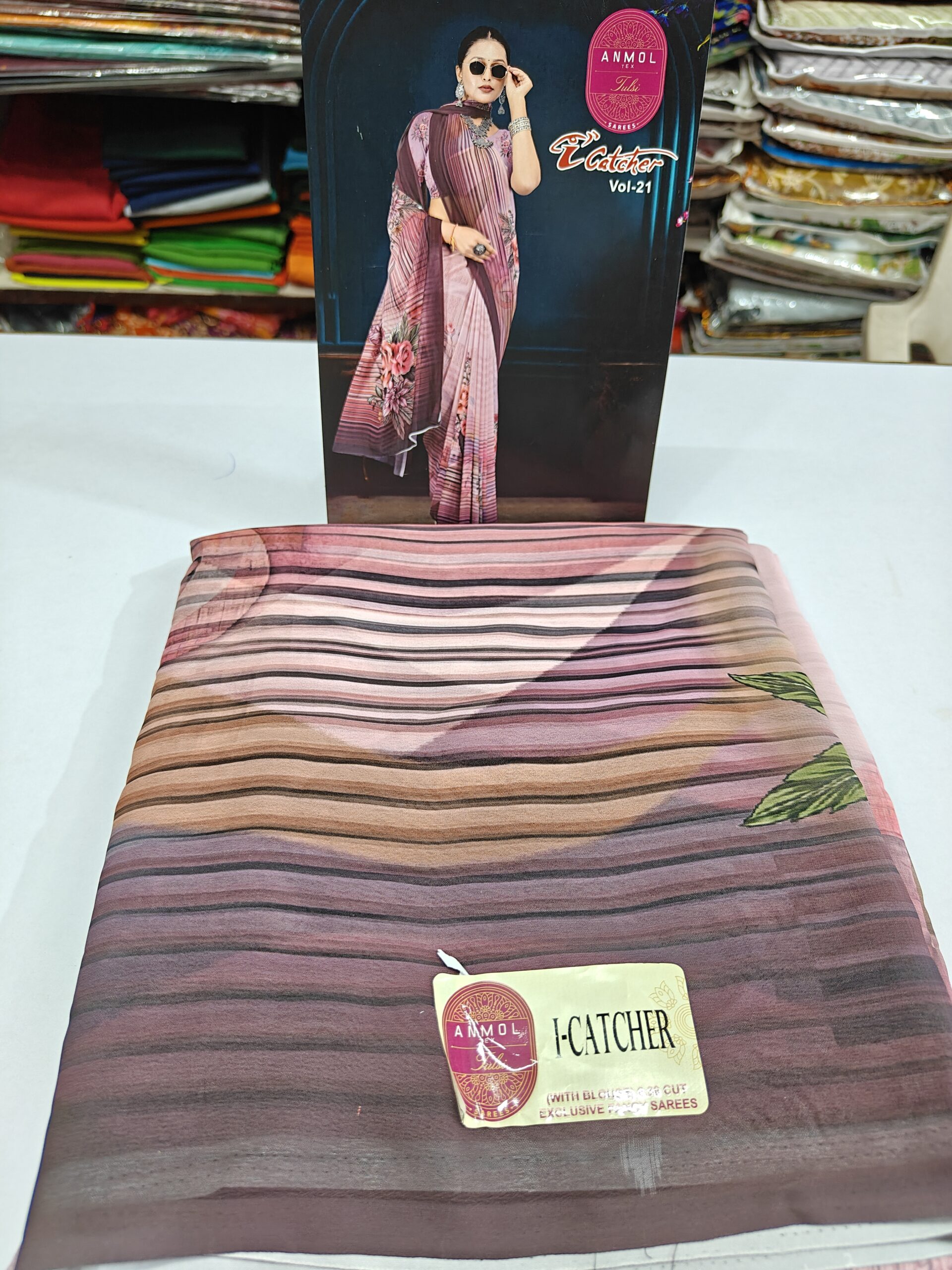 Beautiful Sky Blue Printed Atlas Saree | Soft Floral Print | Lightweight Daily & Party Wear Saree - Image 9